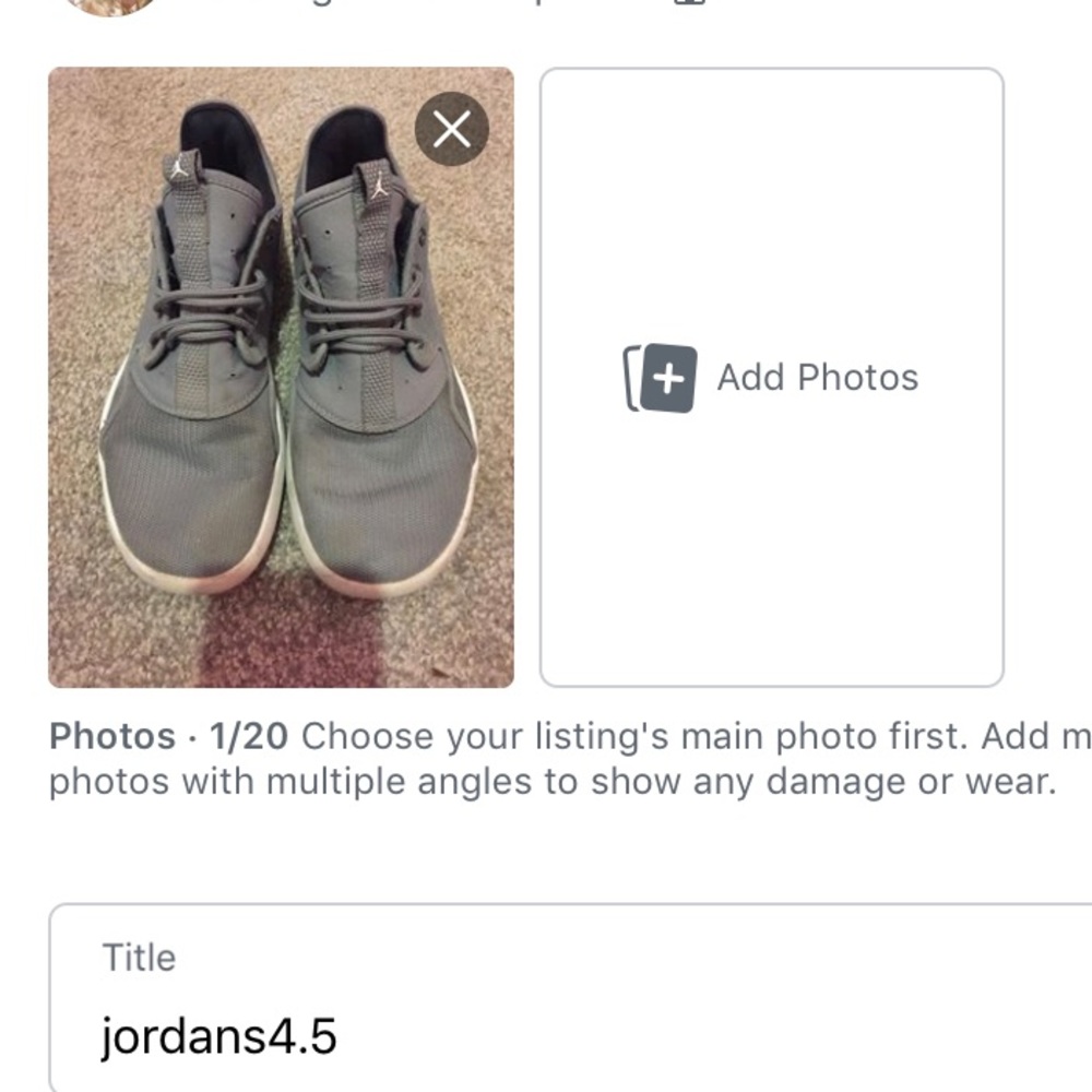 Grey Jordan’s no stains